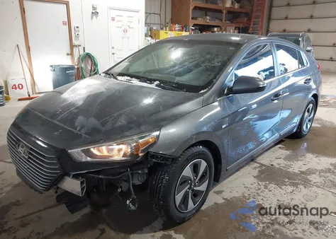 2017 Hyundai Ioniq Hybrid Sel from USA, damaged, VIN KMHC75LC3HU046272